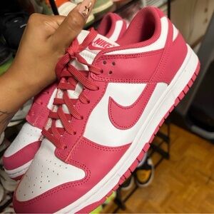 Nike Women's Bold Pink and White Sneakers